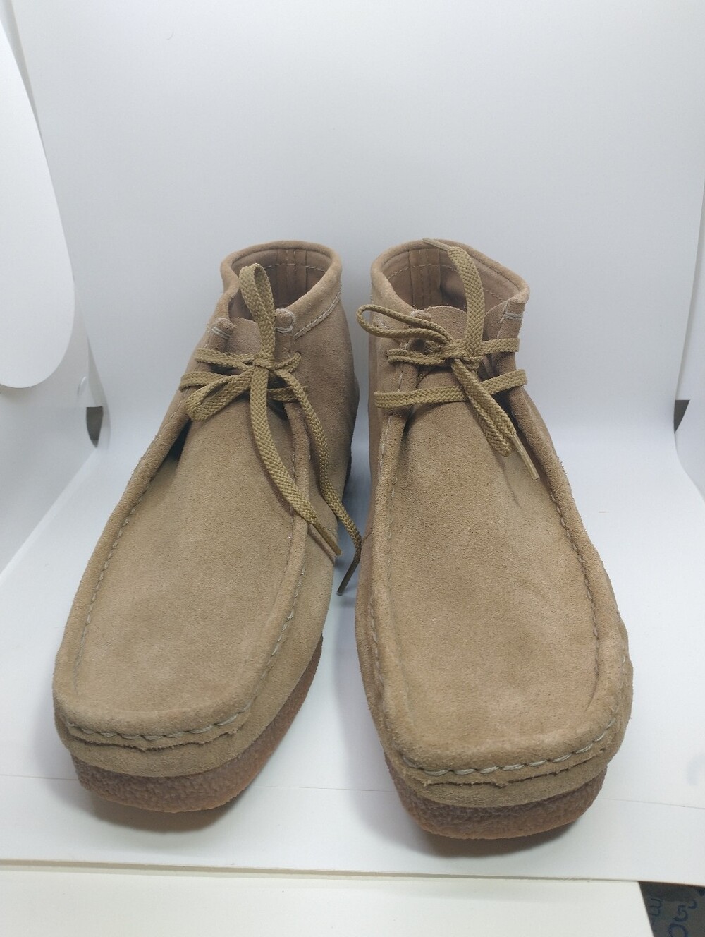 Clarks Wallabee Wallaston Chukka Boots Men Size US 13,UK 12 Cola Suede